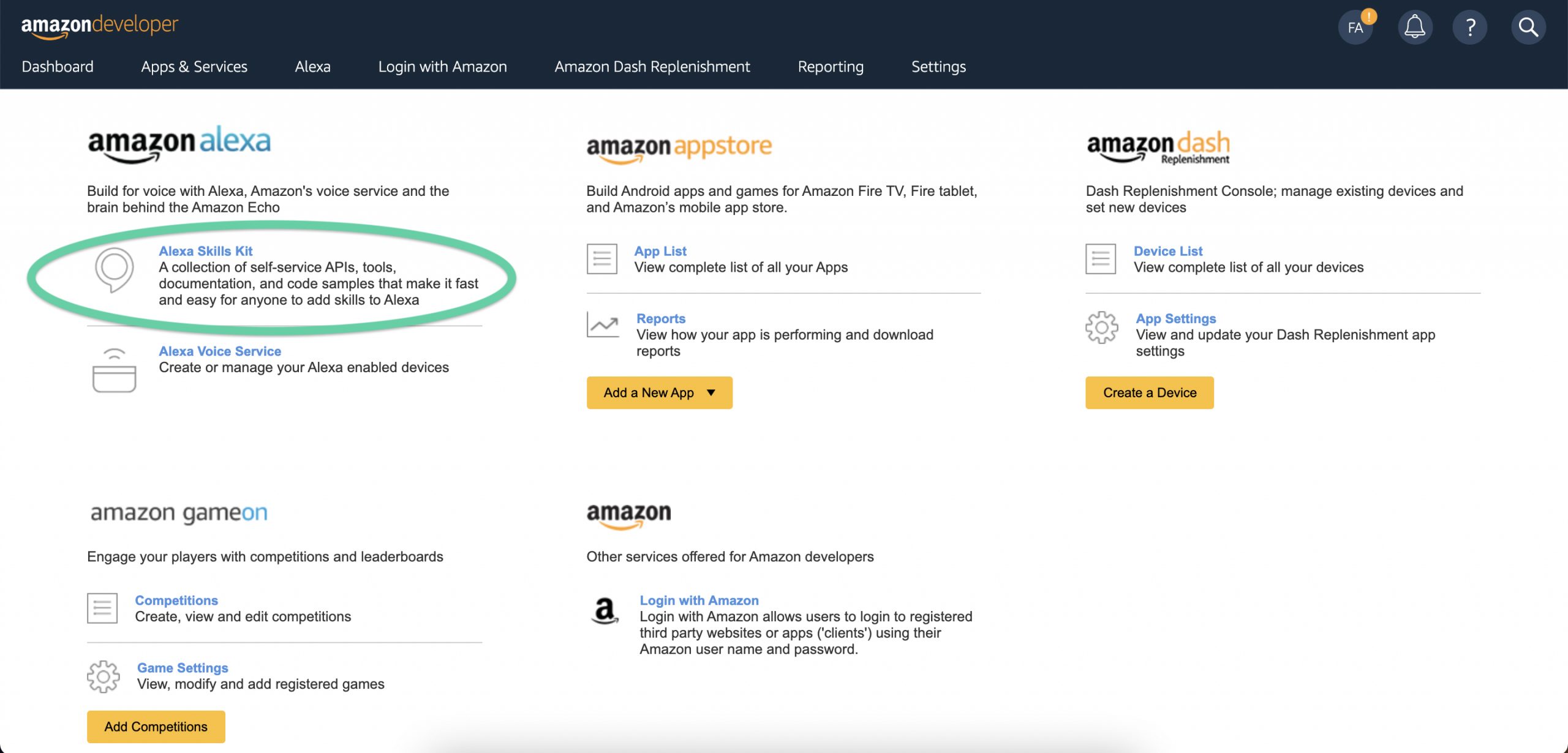 Alexa Skills Step 2 Create Alexa Skill