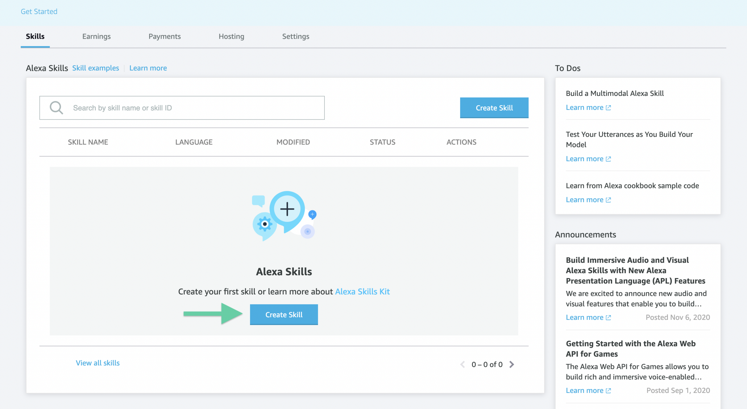 Alexa Skills Step 3 Create Alexa Skill