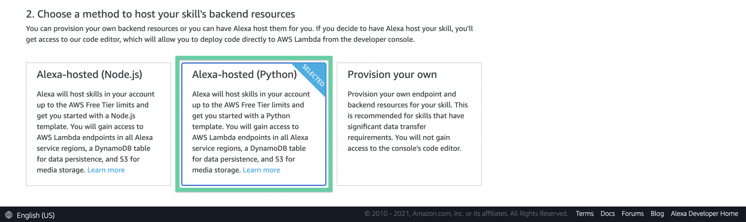 Alexa Skill Hosting Alexa Skill Hosting
