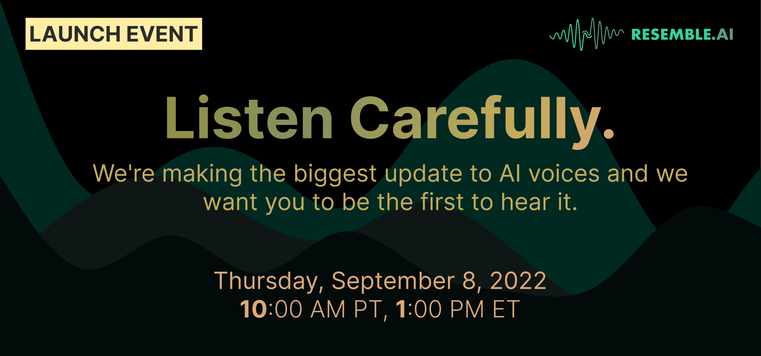 Listen Carefully Webinar for Contact Center and Custom AI Voices.