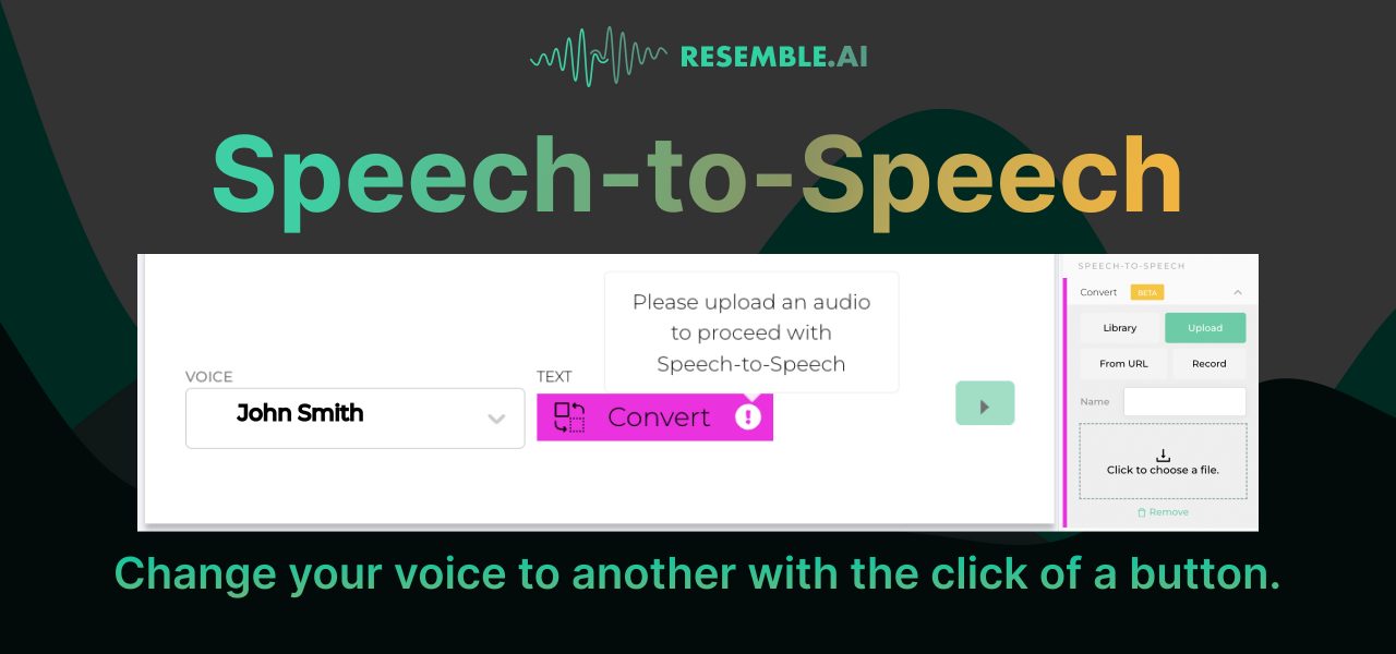 text to speech upload voice
