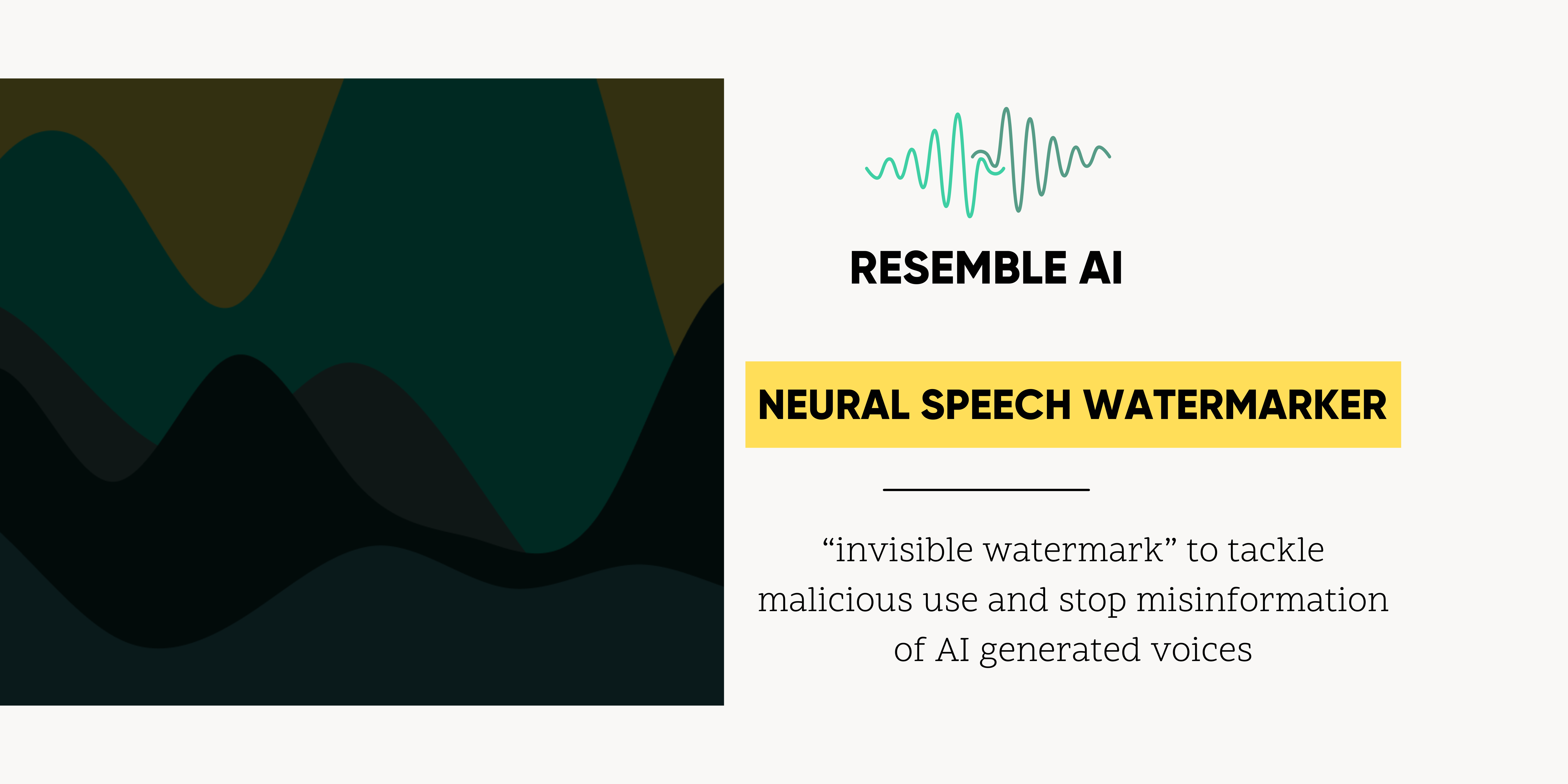 Resemble AI is introducing the PerTh watermarker, a deep neural network watermarker to help the industry tackle malicious use and stop misinformation. The data is embedded in an imperceptible and difficult-to-detect way, acting as an “invisible watermark” to verify if a given clip was generated by Resemble.