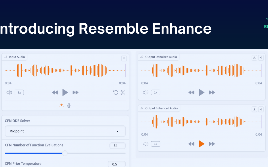 Introducing Resemble Enhance: Open Source Speech Super Resolution AI Model