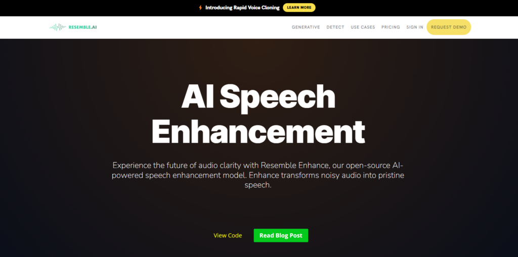 Resemble Audio Enhancement