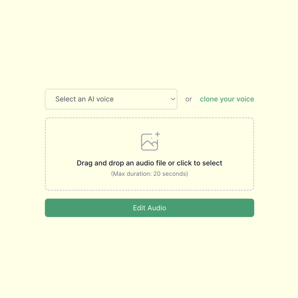 edit-upload-audio Upload audio to edit