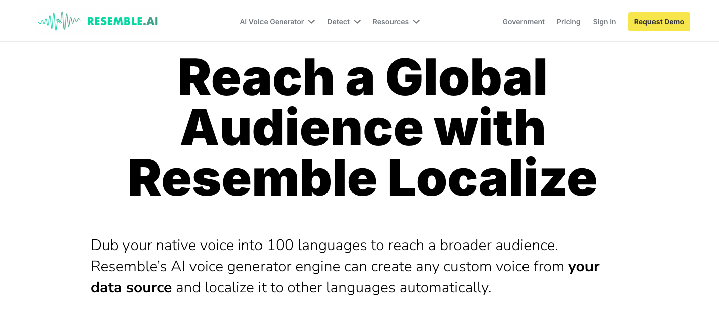Resemble AI: Your Go-To Solution for Accent Localization