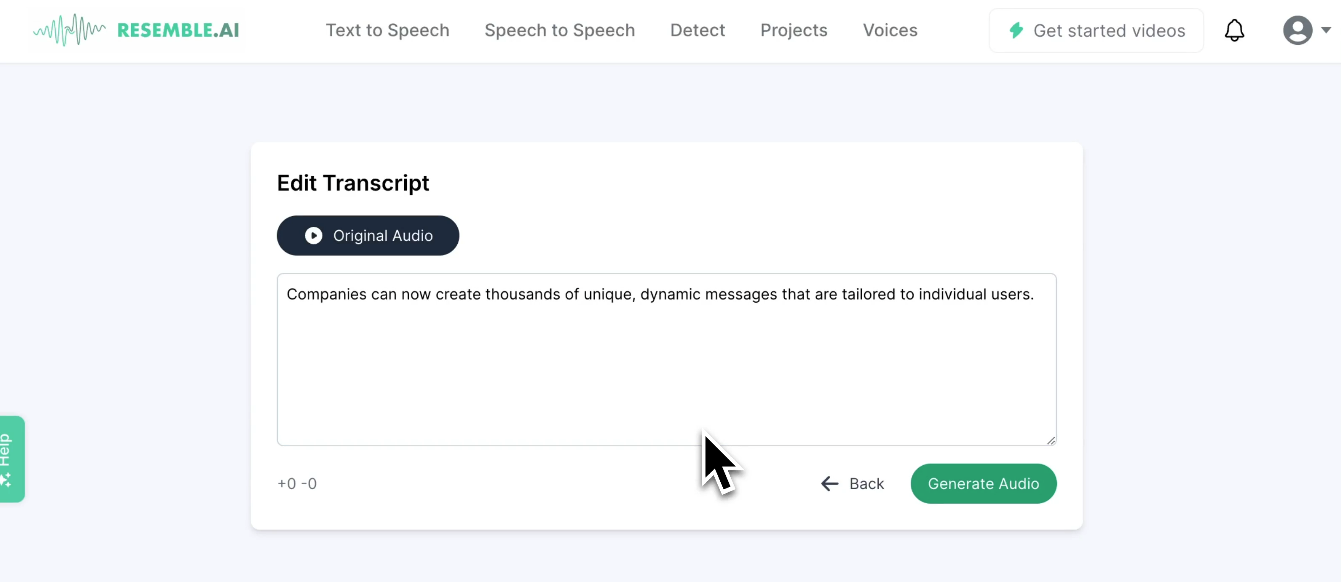 Correcting Pronunciation and Clarity