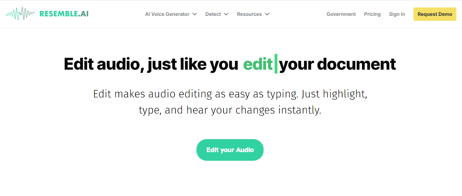 Simplified Audio Editing