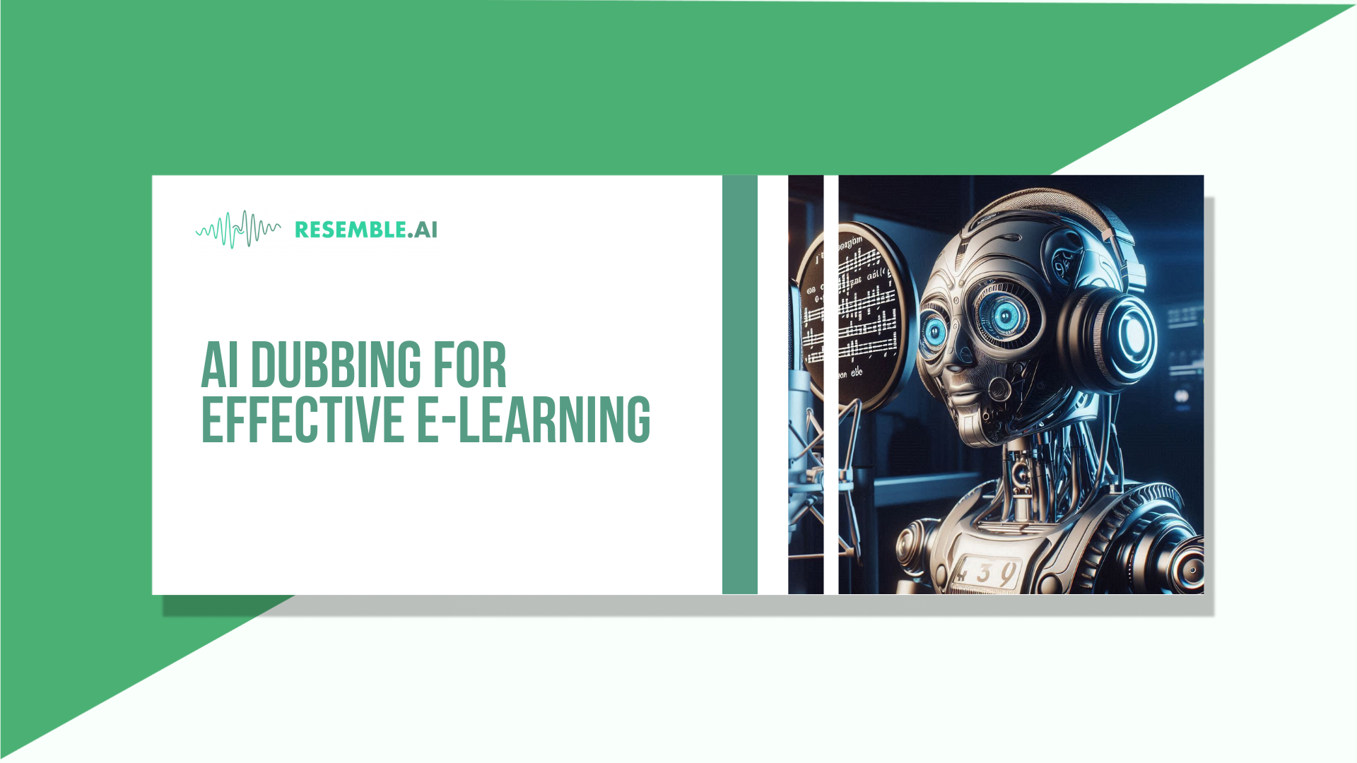 ai dubbing for e-learning
