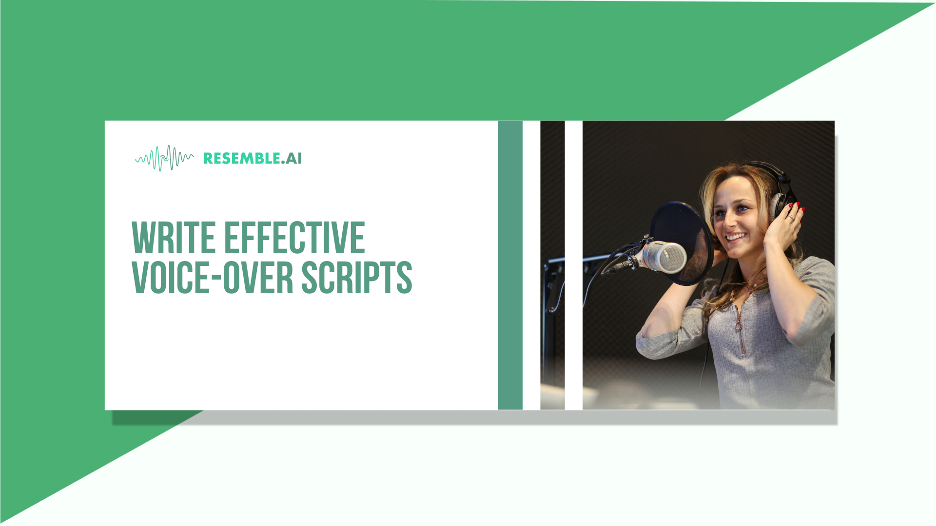 how to write voice over script