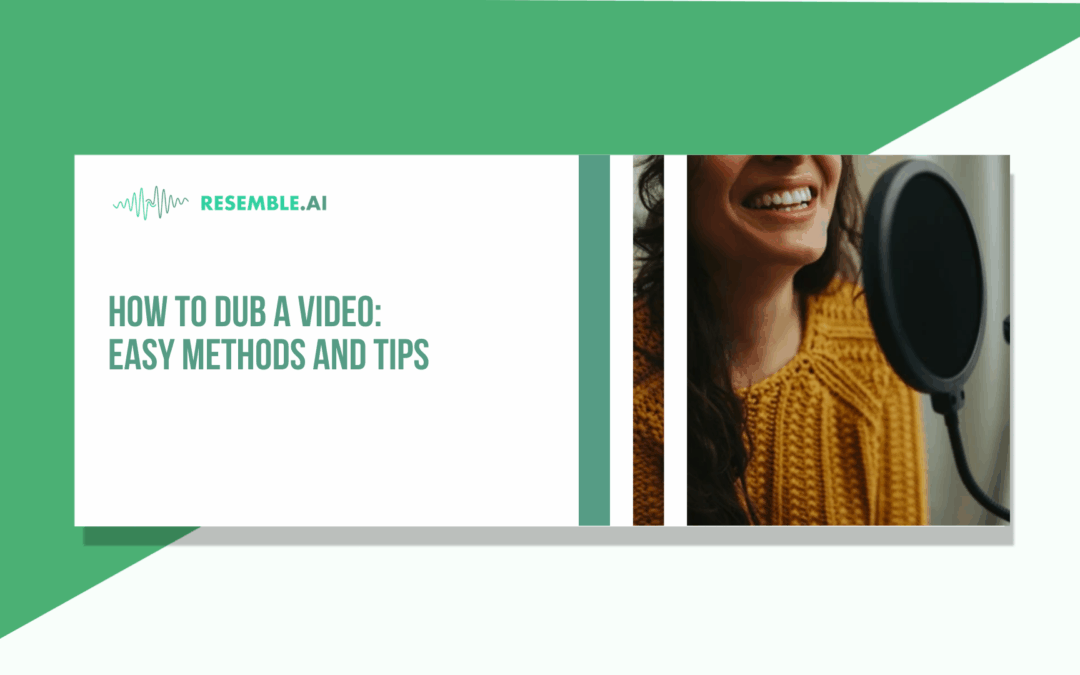 how to make a dubbed video