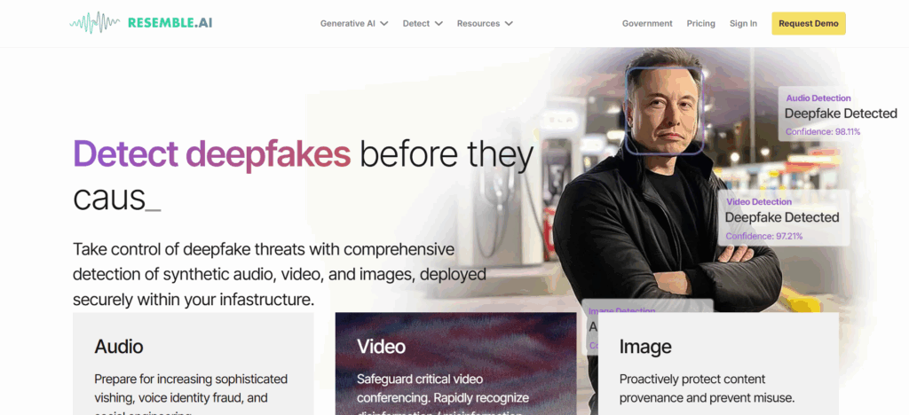 Resemble AI: Realtime Deepfake Detection