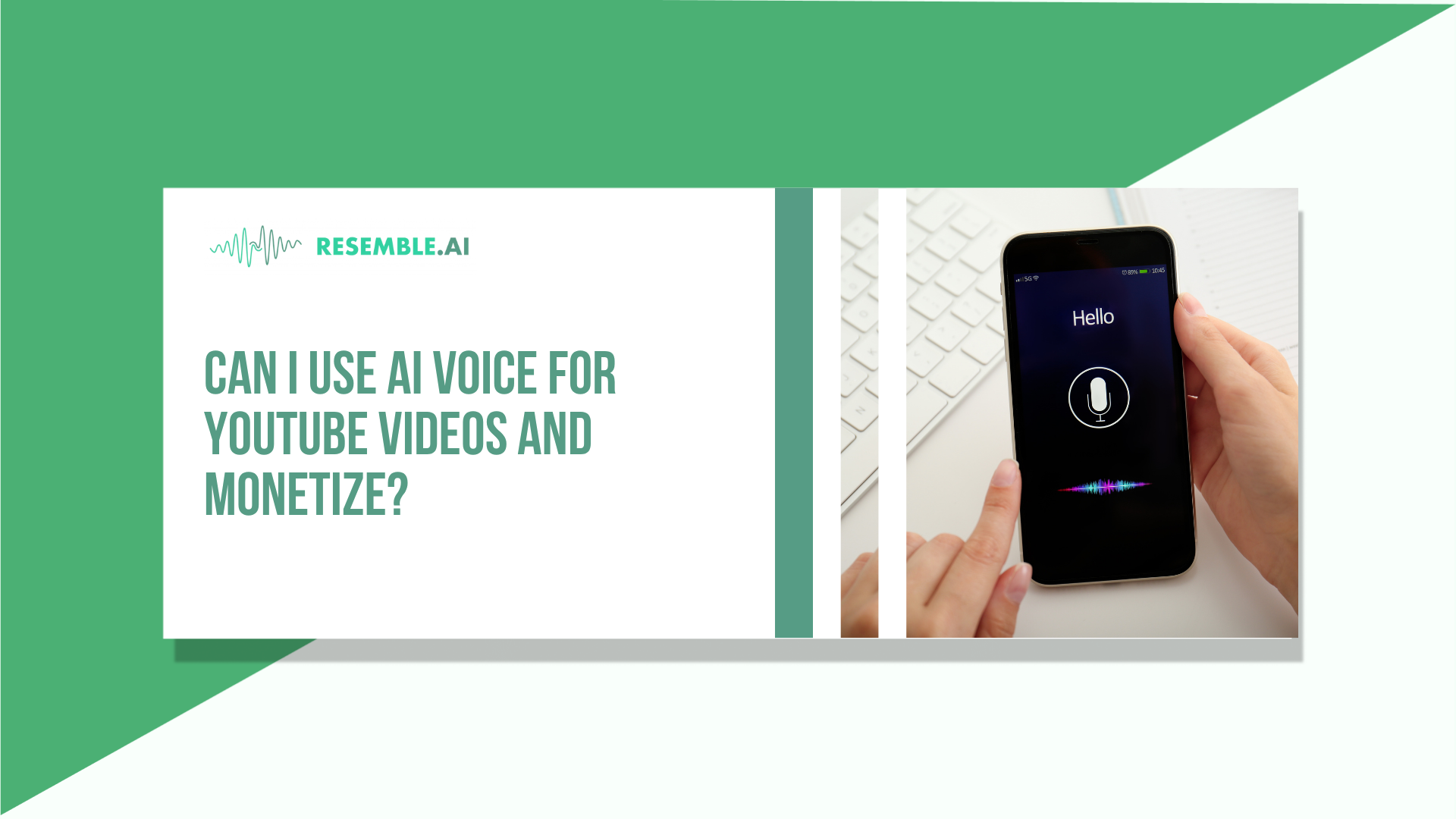 can i use ai voice for youtube videos