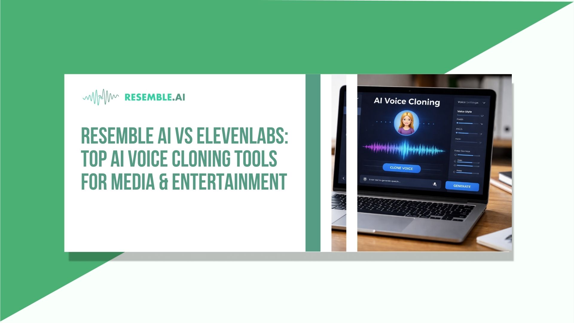 Resemble AI vs ElevenLabs Top AI Voice Cloning Tools for Media & Entertainment Resemble AI vs ElevenLabs: Top AI Voice Cloning Tools for Media & Entertainment