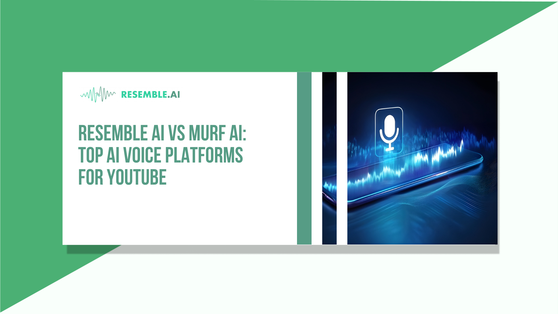 Top AI Voice Platforms for YouTube Resemble AI vs Murf AI: Top AI Voice Platforms for YouTube Drive link : https://drive.google.com/drive/folders/1hKE9csHQO0eInoUSNmiK5y2ZZjPlsZYN?usp=sharing YouTube creators are producing more content than ever, and AI voice platforms have become a core part of modern production workflows. From faceless videos and explainers to long-form storytelling and branded channels, voiceovers often carry the entire viewing experience. When narration sounds flat or artificial, viewers notice, and they leave. As AI voice technology matures, creators now face a practical decision rather than a novelty choice: which platform actually delivers natural, reliable narration at scale? Many tools promise “human-like” voices, yet real performance varies once videos move from demos into weekly publishing schedules. This guide compares Resemble AI and Murf AI, two widely used AI voice platforms, across voice realism, customization, editing workflows, pricing, and real-world creator use cases for you to make the right choice. Key Takeaways AI voice platforms have become core YouTube production infrastructure, especially for faceless, explainer, documentary, and branded channels where narration drives retention and credibility. Resemble AI and Murf AI serve different creator needs: Resemble AI focuses on expressive, human-like narration and long-term brand consistency, while Murf AI prioritizes speed, simplicity, and studio-style production. Voice realism, emotional control, workflow fit, and monetization rights matter more than feature counts when choosing an AI voice platform for YouTube growth. Resemble AI stands out for storytelling, documentaries, and long-running series due to advanced emotional control, voice cloning, and scalable workflows that maintain a consistent brand voice. Why AI Voice Platforms Matter for YouTubers AI voice tools are no longer simple shortcuts for early-stage creators. For many YouTube channels, they function as production infrastructure that directly affects output volume, brand consistency, and audience retention. A growing number of channels rely entirely on narration without on-camera talent. This includes explainer channels, documentary formats, finance and history content, product breakdowns, and educational series. In these formats, the voice is the product. If it sounds rushed, robotic, or inconsistent, viewers disengage quickly. AI voices also allow creators to publish faster and more consistently. Instead of coordinating recording sessions, managing retakes, or dealing with vocal fatigue, creators can generate narration on demand. This consistency helps channels maintain a recognizable tone and cadence across dozens or even hundreds of videos. Most importantly, voice quality directly impacts watch time and perceived credibility. A natural, well-paced voice keeps viewers engaged longer and reinforces trust, especially in informational or long-form content. Poor narration, even with strong visuals, signals low production value. For creators balancing speed, quality, and scale, choosing the right AI voice platform becomes a strategic decision. How YouTubers Should Evaluate AI Voice Platforms Not all AI voice platforms are built for YouTube workflows. Some are optimized for short marketing clips, others for corporate training, and a few are designed to handle long-form narration at scale. Before comparing tools, YouTubers need to evaluate platforms through a creator-first lens. Voice Realism Comes First For YouTube, voices must sound natural over several minutes, not just in short demos. Flat intonation, awkward pauses, or overly polished delivery can hurt retention, especially in storytelling, documentaries, and explainer content. Control And Customization Matter Creators often need to adjust pacing, emphasis, emotion, or tone to match visuals and scripts. A platform that limits fine control forces workarounds in editing, or worse, compromises the final video. Workflow Fit Is Critical YouTubers work fast. AI voices must integrate cleanly with script writing, revisions, exports, and video editors. Extra steps, clunky interfaces, or slow rendering create friction that adds up over weekly publishing schedules. Scalability And Consistency Matter More Than Novelty Channels that publish frequently need voices that remain consistent across dozens of videos. Sudden voice changes, drift in tone, or inconsistent pronunciation can weaken brand identity. Commercial Rights And Monetization Clarity Are Non-Negotiable Creators must know whether AI voices can be used in monetized videos, sponsorships, and long-term channels without licensing risk. With these criteria in mind, we can now look at how two leading platforms approach YouTube voice production very differently. Also Read: The Only AI Voice Tutorial You Will Ever Need Resemble AI vs Murf AI: Platform Overview While both tools generate AI voiceovers, Resemble AI and Murf AI are built with different priorities, which directly affects how well they serve YouTube creators. Resemble AI: Built for Expressive, Scalable Voice Content Resemble AI is designed for creators and teams that care deeply about realism, emotional delivery, and long-form consistency. Its voices are modeled to handle nuanced narration, character-style delivery, and branded voice identities that remain stable across large content libraries. Rather than focusing only on quick generation, Resemble AI emphasizes control. Creators can fine-tune pacing, emotion, and delivery style, making it well-suited for documentaries, explainer channels, and storytelling formats where voice quality carries the video. Resemble AI also supports advanced workflows, including API access and automation, which appeals to creators running multiple channels or publishing at scale. It’s commonly used when voice is a core brand asset rather than a production shortcut. Best suited for: YouTubers producing long-form narration, storytelling, documentaries, or brand-driven channels that prioritize realism and consistency. Murf AI: Built for Fast, Studio-Style Voice Production Murf AI positions itself as a studio-style voiceover platform focused on ease of use. Its interface is designed for quick script-to-voice production, with timeline editing and a low learning curve that appeals to solo creators and small teams. Murf’s voices are clean, professional, and suitable for explainers, tutorials, and marketing-style videos. The platform shines when creators want fast turnaround without deep technical setup. Built-in editing tools make it easy to sync narration with visuals for short to medium-length videos. However, Murf offers less granular control over emotional nuance compared to more advanced platforms. This makes it efficient for structured content, but less flexible for expressive storytelling or character-driven narration. Best suited for: YouTubers creating explainer videos, tutorials, business content, or educational videos that value speed and simplicity. Resemble AI vs Murf AI: Feature Comparison Both platforms help YouTubers produce AI voiceovers, but they are built with very different priorities in mind. This comparison focuses on how each tool performs in real YouTube workflows, from voice realism to editing speed and scalability. Feature Resemble AI Murf AI Voice Naturalness Very high, expressive High, professional Emotional Control Advanced Limited Voice Cloning Yes No Editing Workflow Flexible, API-friendly Visual studio editor Languages & Accents Strong Strong Ease of Use Moderate Very easy Scalability High Moderate0 Best Fit Brand & Storytelling Fast YouTube production Depending on content style, each platform shines in different scenarios. Also Read: How To Leverage AI Voices As A Content Creator Best AI Voice Platform by YouTube Use Case Different YouTube formats demand different voice qualities. What works for a fast explainer can fail in a long-form story. Here’s how Resemble AI and Murf AI compare when matched to real creator use cases. Faceless Storytelling & Documentary Channels Narration carries the entire experience. Pacing, pauses, emotional rise and fall, and subtle tone shifts directly affect watch time. Why Resemble AI fits best: Resemble AI excels at expressive delivery. Creators can control emotion, emphasis, and cadence line by line, which helps long scripts feel intentional rather than read aloud. This matters for true-crime, history, Reddit stories, and cinematic documentaries where monotone delivery kills retention. Explainers, Tutorials, and Educational Content Clarity beats emotion. Speed, consistency, and fast editing matter more than dramatic range. Why Murf AI fits best: Murf AI offers clean, professional voices and a timeline-based editor that makes it easy to sync narration with slides, screen recordings, or animations. For how-to videos, SaaS explainers, and educational channels, Murf’s workflow helps creators publish faster with fewer edits. Branded Channels & Long-Term Series Viewers associate a channel with its voice. Switching tones or voices across episodes breaks trust and brand identity. Why Resemble AI fits best: Resemble AI supports voice cloning and fine-grained control, allowing creators to maintain a single, recognizable voice across dozens or hundreds of videos. This is especially valuable for monetized channels, franchises, and creators building a long-term brand. Also Read: Resemble AI vs Typecast: Which is Better for Multi-Character Voice Generation? Pricing & Value for YouTube Creators Pricing only matters in context. For YouTubers, the real question is how far a platform scales once a channel starts growing. Resemble AI Best value for creators who need expressive control, voice cloning, or automated workflows. It makes more sense for long-term channels, multi-series production, or creators publishing at volume. Murf AI More accessible pricing for solo creators and small teams. It works well for straightforward narration where advanced emotion control or cloning is not required. For monetized channels, commercial usage rights, output limits, and consistency matter far more than the lowest monthly price. Why Many YouTubers Choose Resemble AI As YouTube channels mature, narration stops being a background task and starts shaping the channel’s identity. Viewers don’t just listen to the words, they respond to pacing, emotion, and consistency. Many creators choose Resemble AI because it supports that long-term evolution without making content sound synthetic or repetitive. Narration that sustains watch time: Resemble AI produces voices with natural variation, pauses, and emphasis. This keeps long videos engaging, which is critical for storytelling, documentaries, and multi-minute explainers. Granular control over delivery: Creators can adjust tone, pacing, emphasis, and emotion at the sentence level. This allows narration to match the script’s intent instead of sounding uniformly read. Recognizable brand voice: Voice cloning helps creators maintain a consistent audio identity across videos, series, and even multiple channels. Over time, the voice becomes part of the brand. Built for scale, not one-offs: Resemble AI handles large volumes, long scripts, and repeat workflows smoothly. This matters once a channel publishes weekly or manages multiple formats or languages. Conclusion There is no single “best” AI voice platform for every YouTuber. The right choice depends on how your channel grows and what kind of content you produce. If your videos rely on clarity, speed, and straightforward delivery, tools like Murf AI can work well for explainers, tutorials, and short-form education. But if your channel depends on storytelling, emotional pacing, brand identity, or long-term series, narration quality becomes a competitive edge. In those cases, platforms like Resemble AI stand out. For creators thinking beyond the next upload and toward building a recognizable, scalable channel, investing in voice quality early can pay off in retention, credibility, and audience trust. Want narration that sounds intentional, not automated? Explore Resemble AI for YouTube creators. FAQs Which AI voice platform sounds most human for YouTube videos? Platforms with emotional control and natural pacing, like Resemble AI, tend to sound more human than basic text-to-speech tools. Is AI narration allowed on YouTube? Yes. YouTube allows AI-generated voices as long as content follows platform policies and disclosure rules where applicable. Can I use AI voices for monetized YouTube channels? Most platforms allow commercial use, but you should always review licensing terms, especially for monetized or branded content. Do AI voiceovers hurt audience retention? They can if the voice sounds flat or robotic. High-quality, expressive narration can perform as well as, or better than, human voiceovers in many formats. Is voice cloning useful for YouTube creators? Yes. Voice cloning helps maintain a consistent sound across videos and builds stronger brand recognition over time.