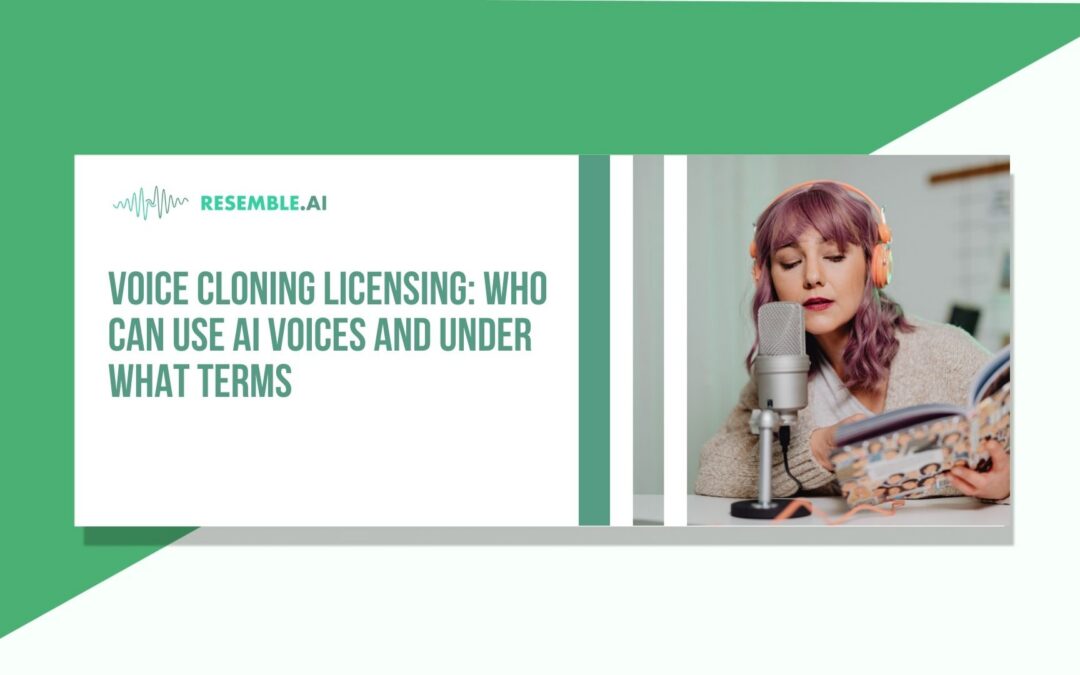 Voice Cloning Licensing: Who Can Use AI Voices and Under What Terms